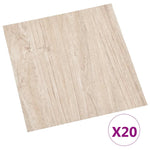 Listoni Pavimenti Adesivi 20 pz in PVC 1,86 m Marrone Chiaro