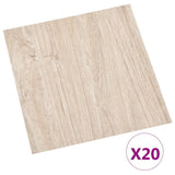 Listoni Pavimenti Adesivi 20 pz in PVC 1,86 m Marrone Chiaro
