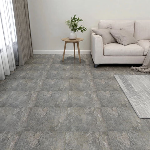 Listoni per Pavimenti Autoadesivi 20 pz in PVC 1,86 m Grigi