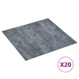 Listoni Pavimenti Adesivi 20 pz in PVC 1,86 m Marmo Grigio