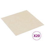 Listoni per Pavimenti Autoadesivi 20 pz in PVC 1,86 m Beige
