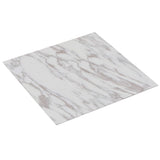 Listoni Pavimenti Adesivi 20 pz in PVC 1,86 m Marmo Bianco