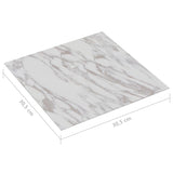 Listoni Pavimenti Adesivi 20 pz in PVC 1,86 m Marmo Bianco