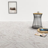 Listoni Pavimenti Adesivi 20 pz in PVC 1,86 m Marmo Bianco