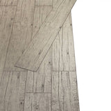 Listoni Autoadesivi in PVC 5,21 m 2 mm Rovere Slavato