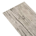 Listoni Autoadesivi in PVC 5,21 m 2 mm Rovere Slavato