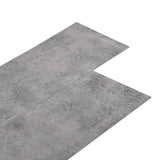 Listoni Pavimento Autoadesivi PVC 5,21m 2mm Marrone Cemento