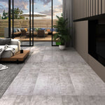 Listoni Autoadesivi in PVC 5,21 m 2 mm Grigio Terra