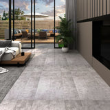 Listoni Autoadesivi in PVC 5,21 m 2 mm Grigio Terra