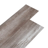 Listoni Autoadesivi in PVC 5,21 m 2 mm Legno Marrone Opaco