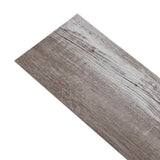 Listoni Autoadesivi in PVC 5,21 m 2 mm Legno Marrone Opaco