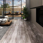 Listoni Autoadesivi in PVC 5,21 m 2 mm Legno Marrone Opaco