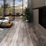 Listoni Autoadesivi in PVC 5,21 m 2 mm Legno Marrone Opaco