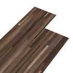 Listoni Autoadesivi in PVC 5,21 m 2 mm Marrone a Strisce
