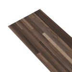 Listoni Autoadesivi in PVC 5,21 m 2 mm Marrone a Strisce