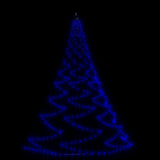 Albero da Parete con Gancio Metallico 720 LED Blu 5 m