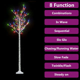 Albero Natale 180 LED 1,8 m Salice Colorato Interno Esterno