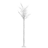 Albero Natale 200 LED 2,2 m Salice Bianco Caldo Interno Esterno