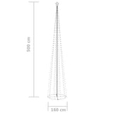 Albero di Natale a Cono con 752 LED Blu 160x500 cm