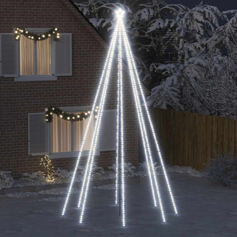 Luci Albero di Natale Interni Esterni 800 LED Bianco Freddo 5 m