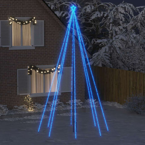 Luci per Albero di Natale Interni Esterni 800 LED Blu 5 m