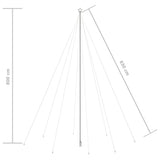 Luci per Albero di Natale Interni Esterni 1300 LED Blu 8 m