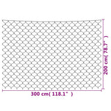 Luci di Natale Rete Bianco Caldo 3x2m 204 LED Interni Esterni