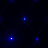 Rete Luci di Natale Blu Chiaro 3x2m 204 LED Interni Esterni