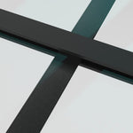 Porta Scorrevole in Vetro ESG e Alluminio 76x205 cm Nera