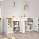 Credenza Bianca 160x36x75 cm in Legno truciolato