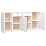 Credenza Bianca 160x36x75 cm in Legno truciolato
