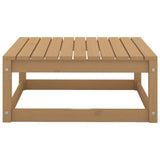 Set Salotto da Giardino 7pz Marrone Ambra Legno Massello Pino
