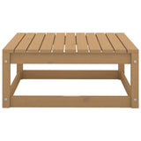 Set Salotto da Giardino 13pz Marrone Ambra Legno Massello Pino