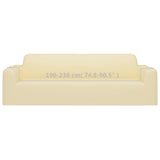 Fodera Elasticizzata Divano 3 Posti in Jersey Poliestere Crema