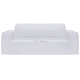 Fodera Elasticizzata Divano 2 Posti in Jersey Poliestere Bianco