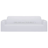 Fodera Elasticizzata Divano 3 Posti in Jersey Poliestere Bianco