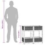 Fioriera Rialzata 80x40x71 cm in Polipropilene