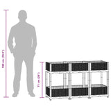 Fioriera Rialzata 120x40x71 cm in Polipropilene
