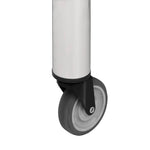 Tavolo da Lavoro Cucina con Ruote 100x60x85 cm in Acciaio Inox