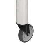 Tavolo da Lavoro Cucina con Ruote 100x60x85 cm in Acciaio Inox