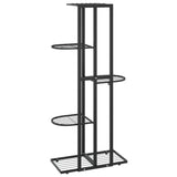 Piedistallo per Piante a 5 Piani 43x22x98 cm in Metallo Nero