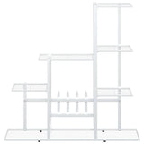 Portapiante 94,5x25x88 cm Bianco in Metallo