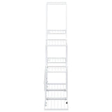 Portapiante 94,5x25x88 cm Bianco in Metallo