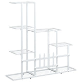 Portapiante 94,5x25x88 cm Bianco in Metallo