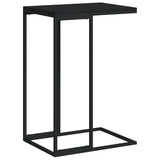 Tavolino da Salotto Nero 40x30x59 cm in Legno truciolato