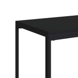 Tavolino da Salotto Nero 40x30x59 cm in Legno truciolato