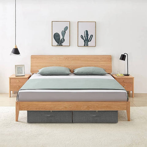 Scatole Portaoggetti 2pz in Tessuto 70x40x18 cm Antracite