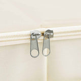 Scatole Portaoggetti 2pz in Tessuto 43x34x23 cm Crema