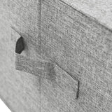 Scatole Portaoggetti 2pz in Tessuto 50x30x25 cm Grigio