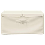 Scatola Portaoggetti in Tessuto 50x30x25 cm Crema
